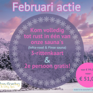 Februari Actie - 3 Rittenkaart Sauna naar keuze