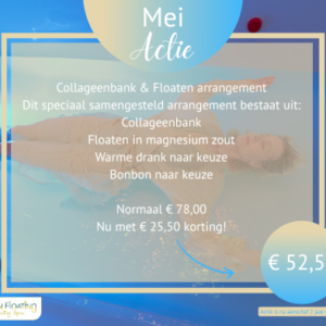 Totale ontspanning voor lichaam en geest. Gun jezelf de ultieme wellness-ervaring met ons speciaal samengestelde Collageenbank & Floaten arrangement.