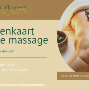 5 Rittenkaart hot stone massage 25 minuten
