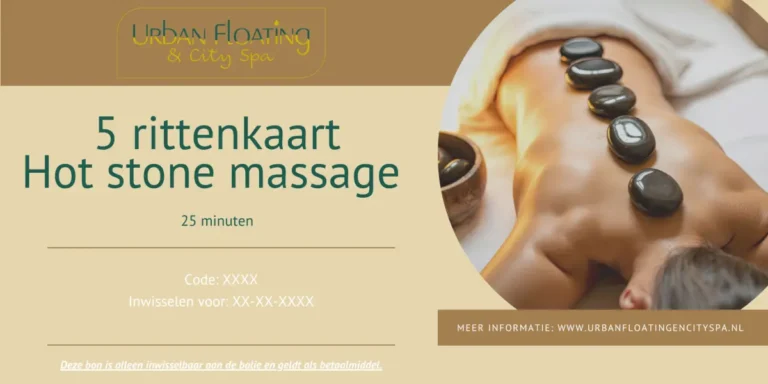 5 Rittenkaart hot stone massage 25 minuten
