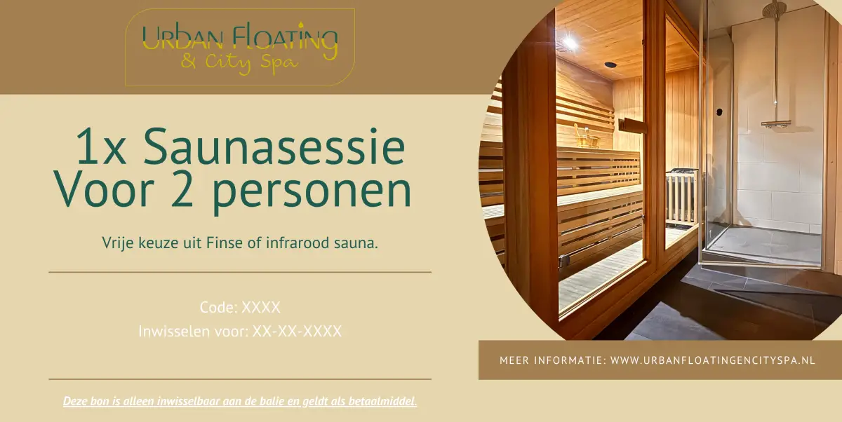Saunasessie - 2 personen