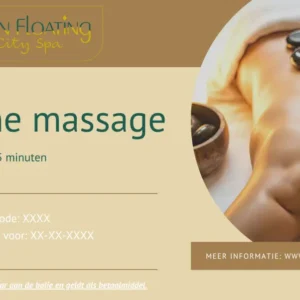 Hot stone massage 25 minuten
