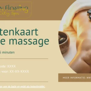 10 Rittenkaart hot stone massage 25 minuten