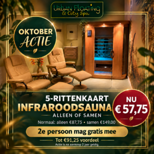 Oktober Actie: 5 Rittenkaart Infraroodsauna